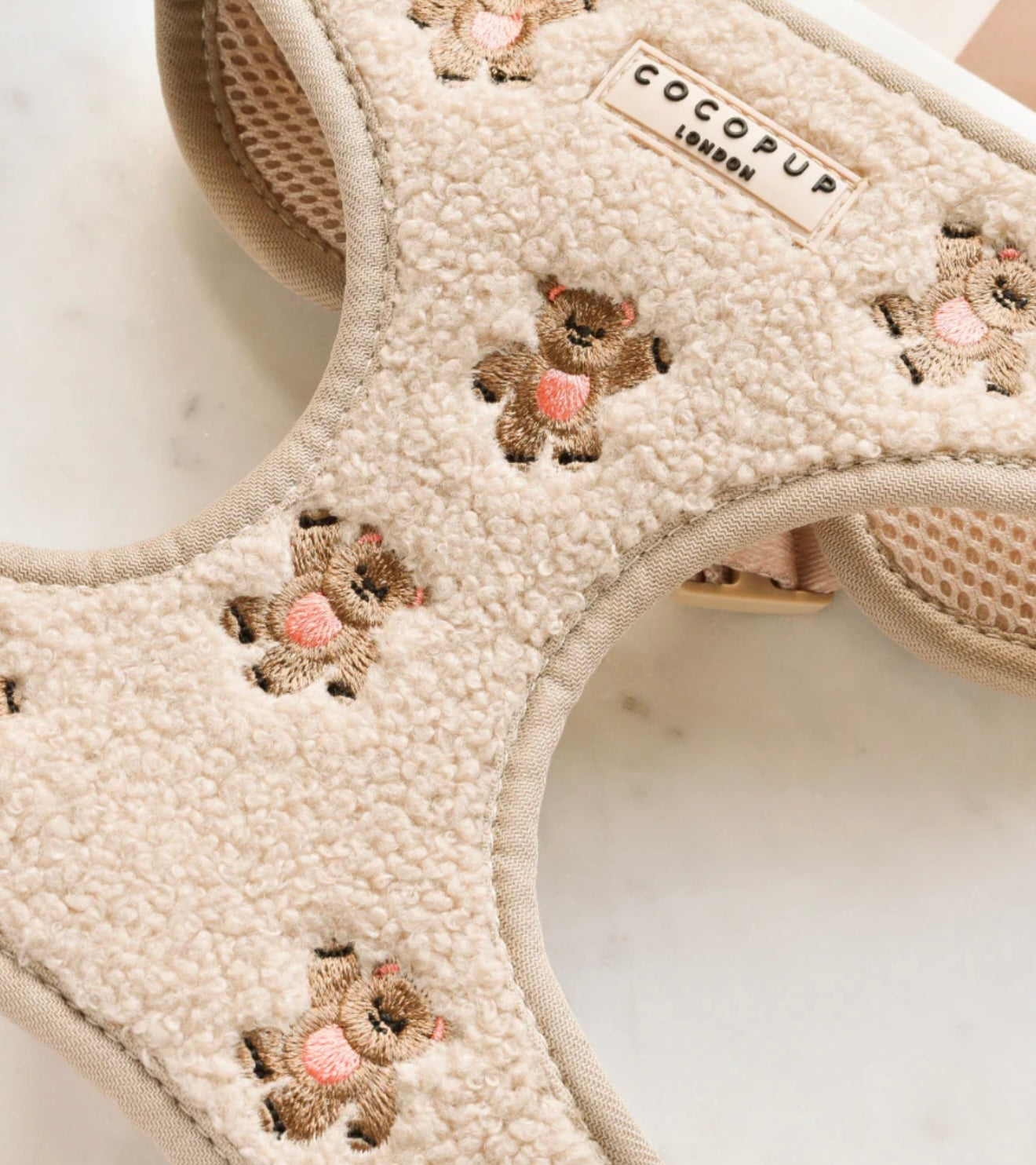 Cocopup London Theo Embroidered Teddy Adjustable Harness
