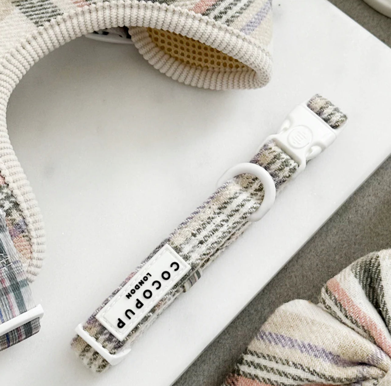 Cocopup London Collar Oxford Plaid