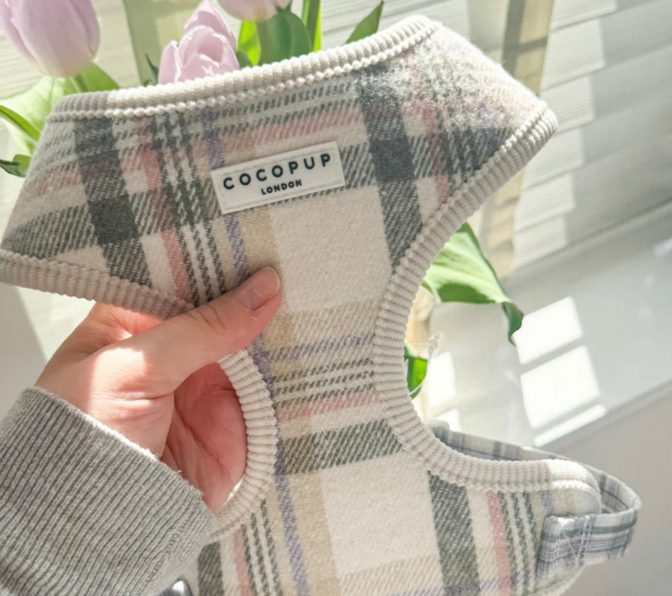 Cocopup London Adjustable Neck Harness - Oxford Plaid