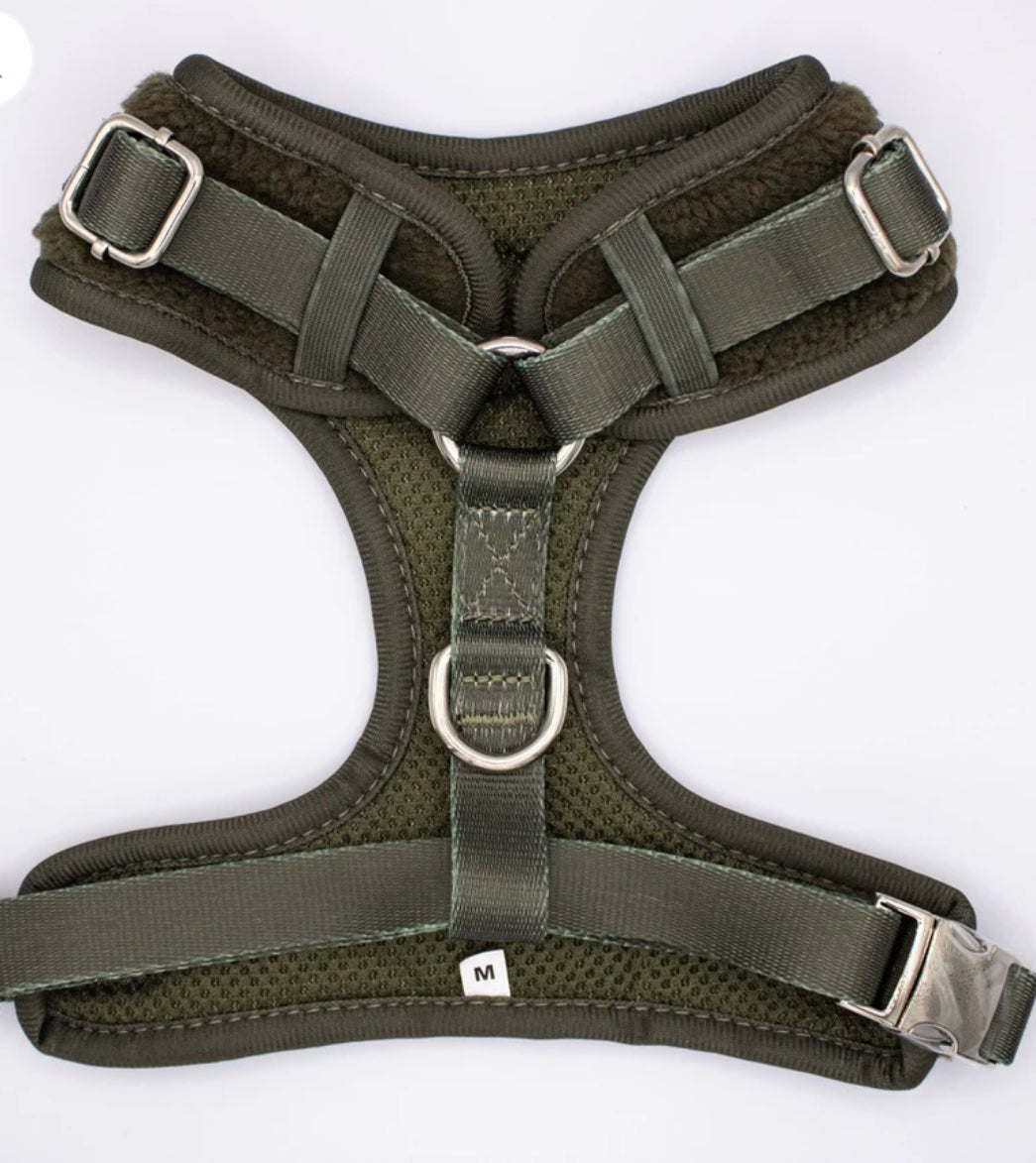 Love From Marnie Adjustable Harness - Fleece Olive