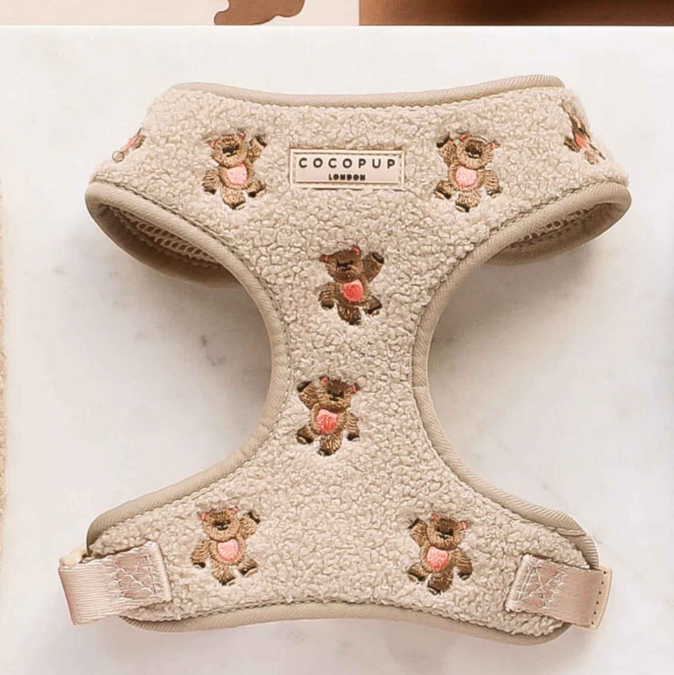 Cocopup London Theo Embroidered Teddy Adjustable Harness