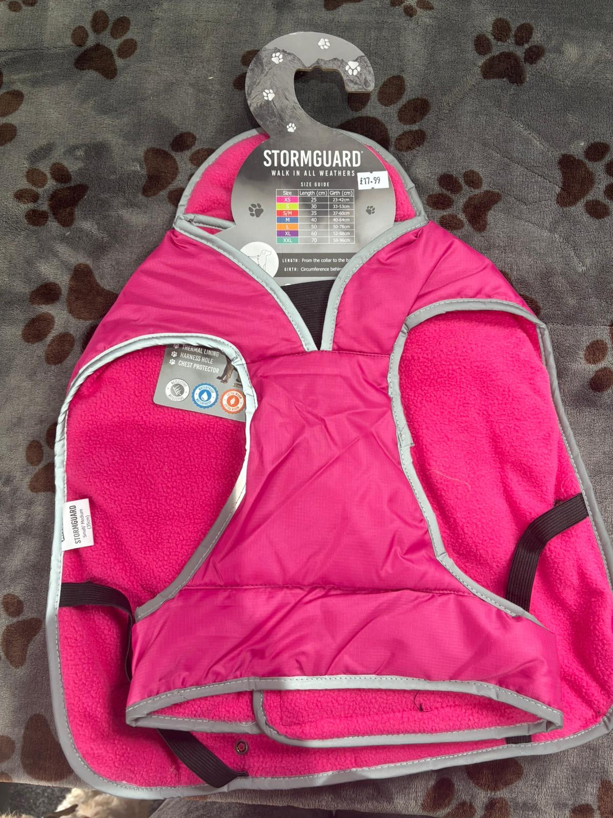 Ancol Stormguard Dog Jacket Pink