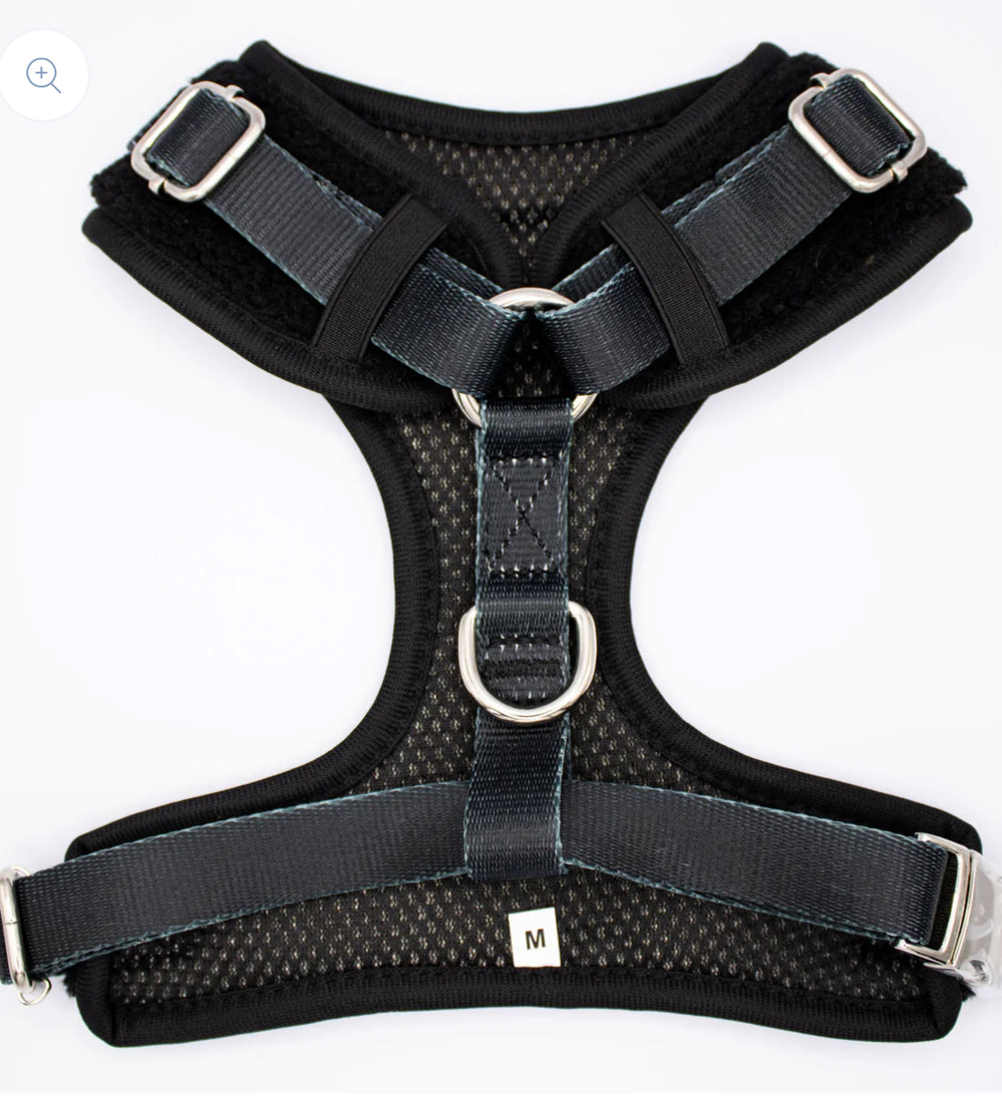 Love From Marnie Adjustable Harness Fleece Black