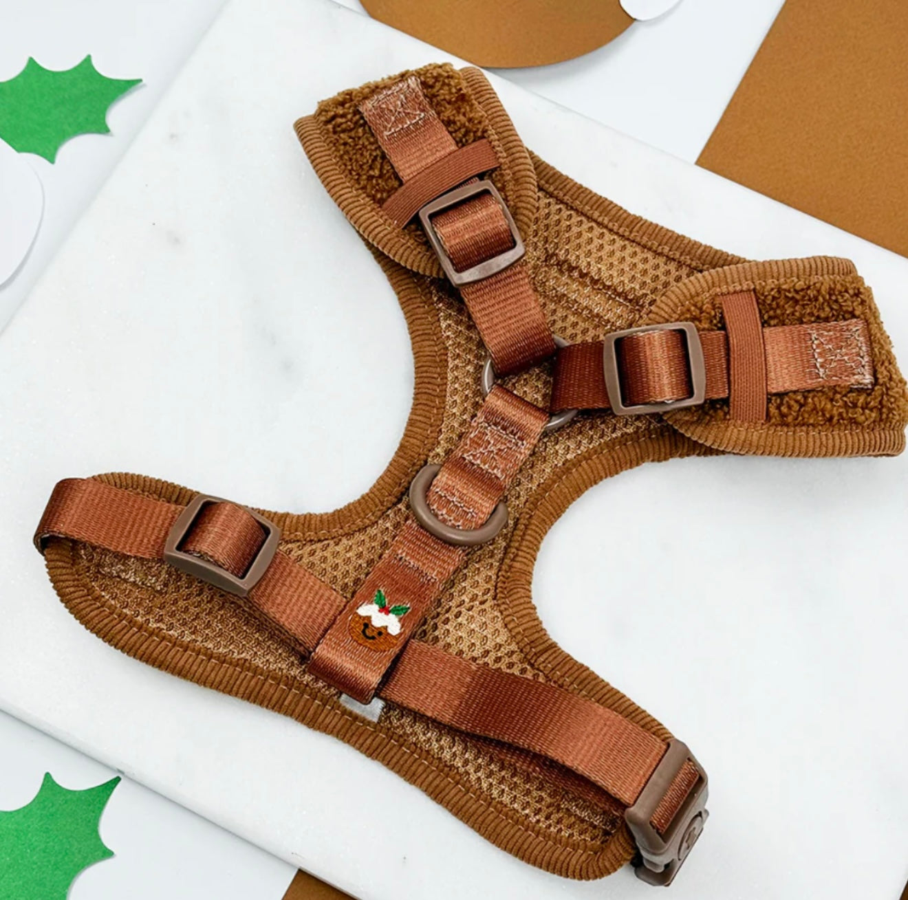 Cocopup London Festive Pudding Adjustable Harness