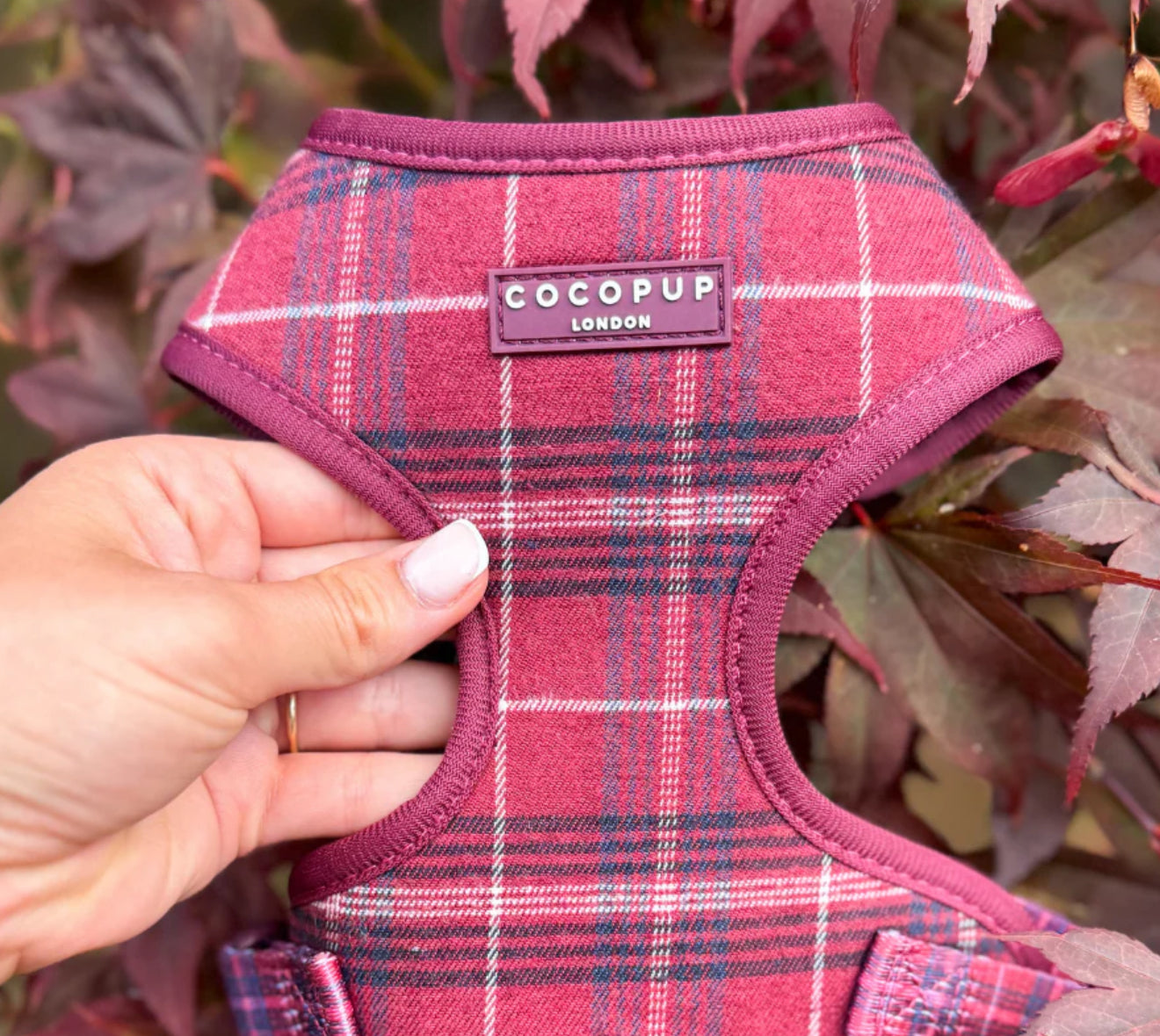 Cocopup London Harness - Mulberry Plaid