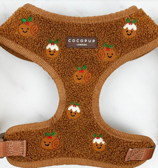 Cocopup London Festive Pudding Adjustable Harness
