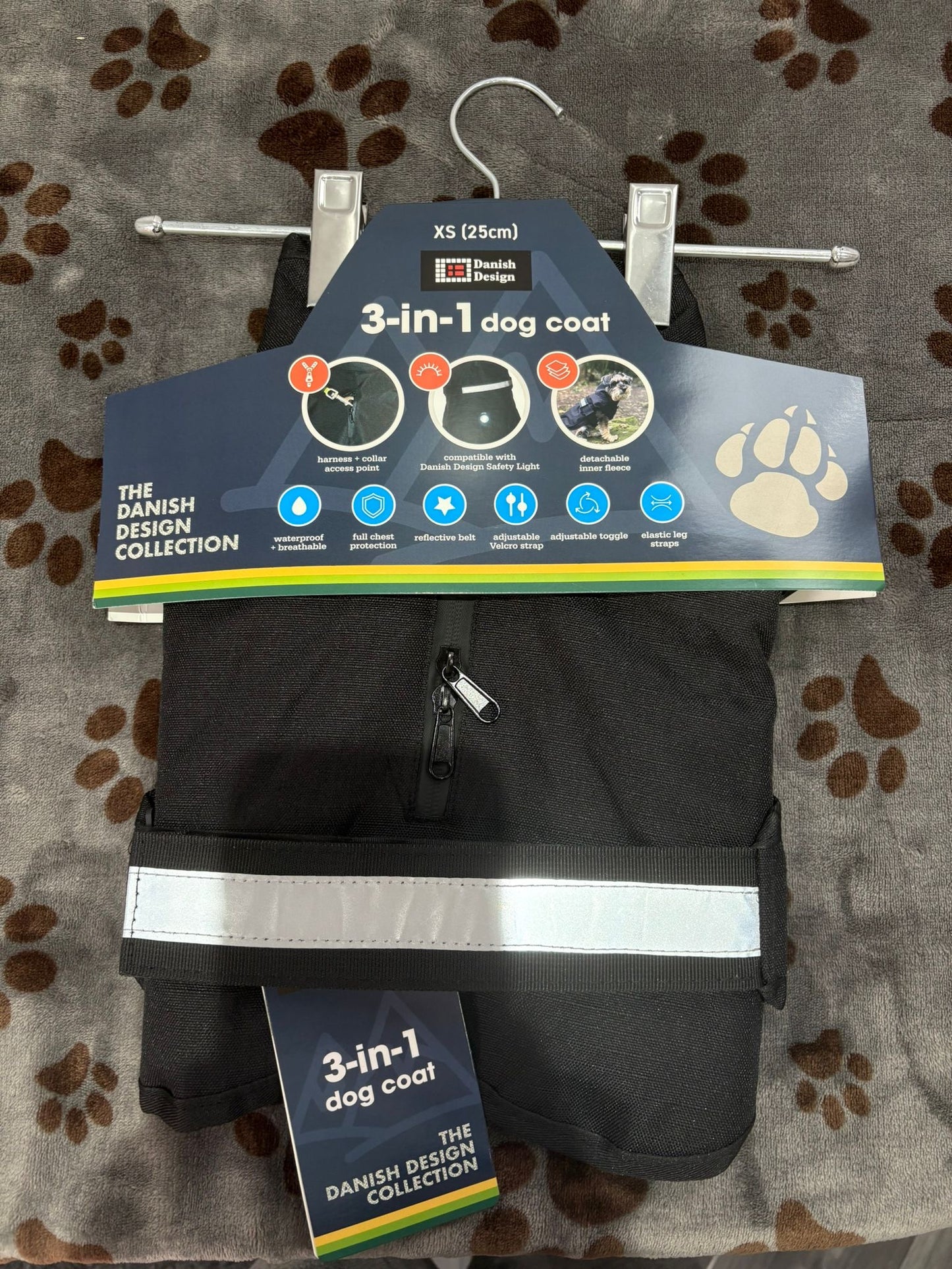 Danish Design 3 n 1 Dog Jacket Black