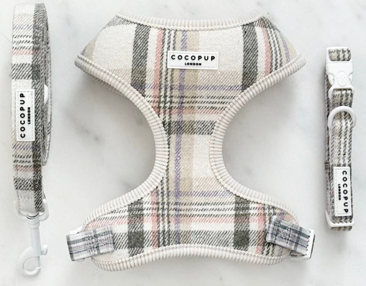 Cocopup London Adjustable Neck Harness - Oxford Plaid