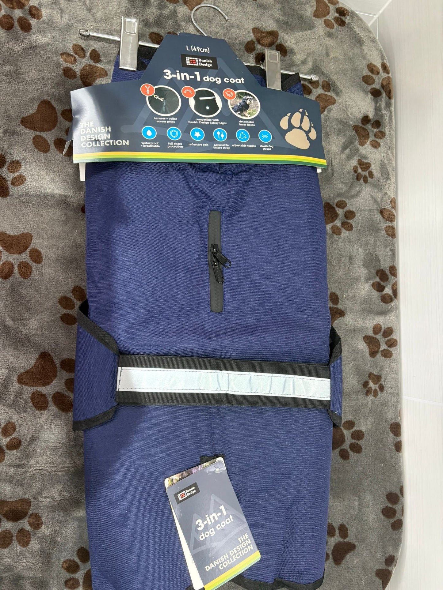 Danish Design 3 n 1 Dog Jacket Navy