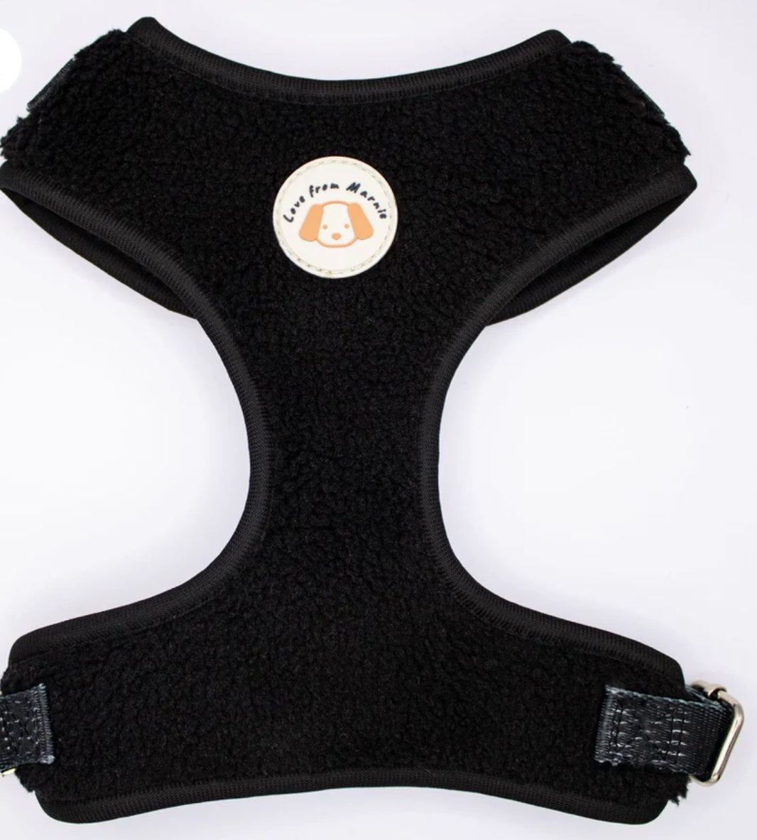 Love From Marnie Adjustable Harness Fleece Black