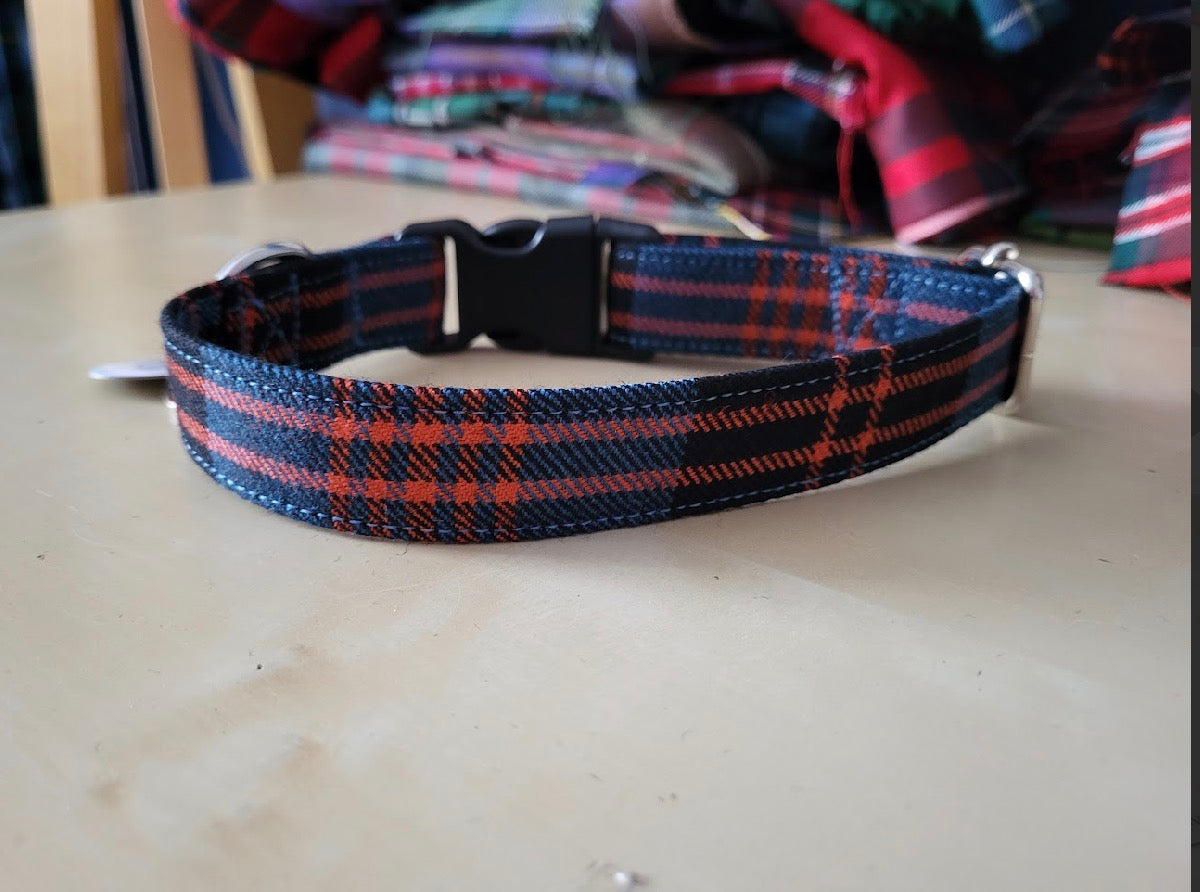 Tartan Terrors Angus Tartan Collar (Silver Buckle)