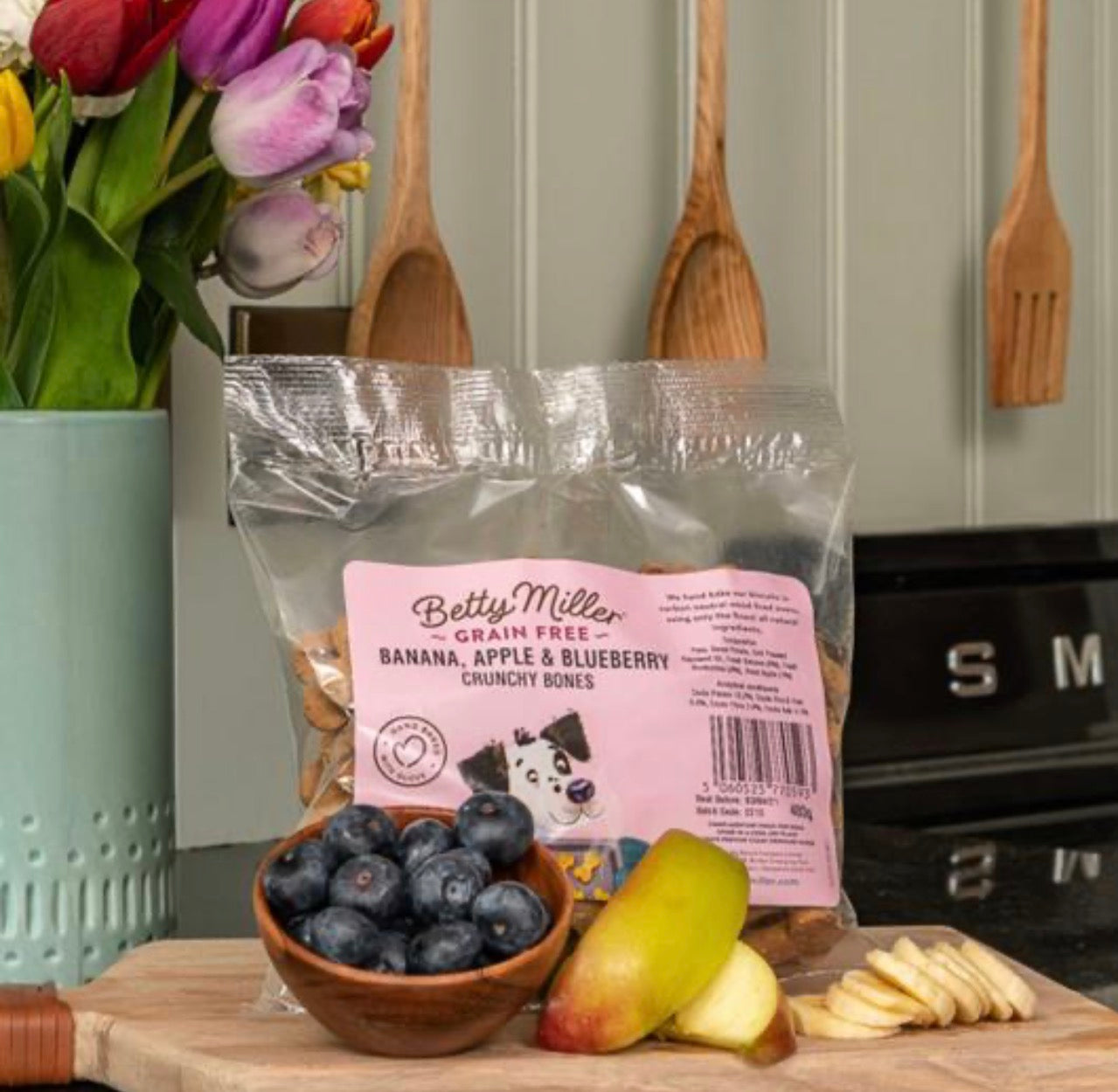 Betty Miller Grain Free Banana, Apple & Blueberry Crunchy Bones