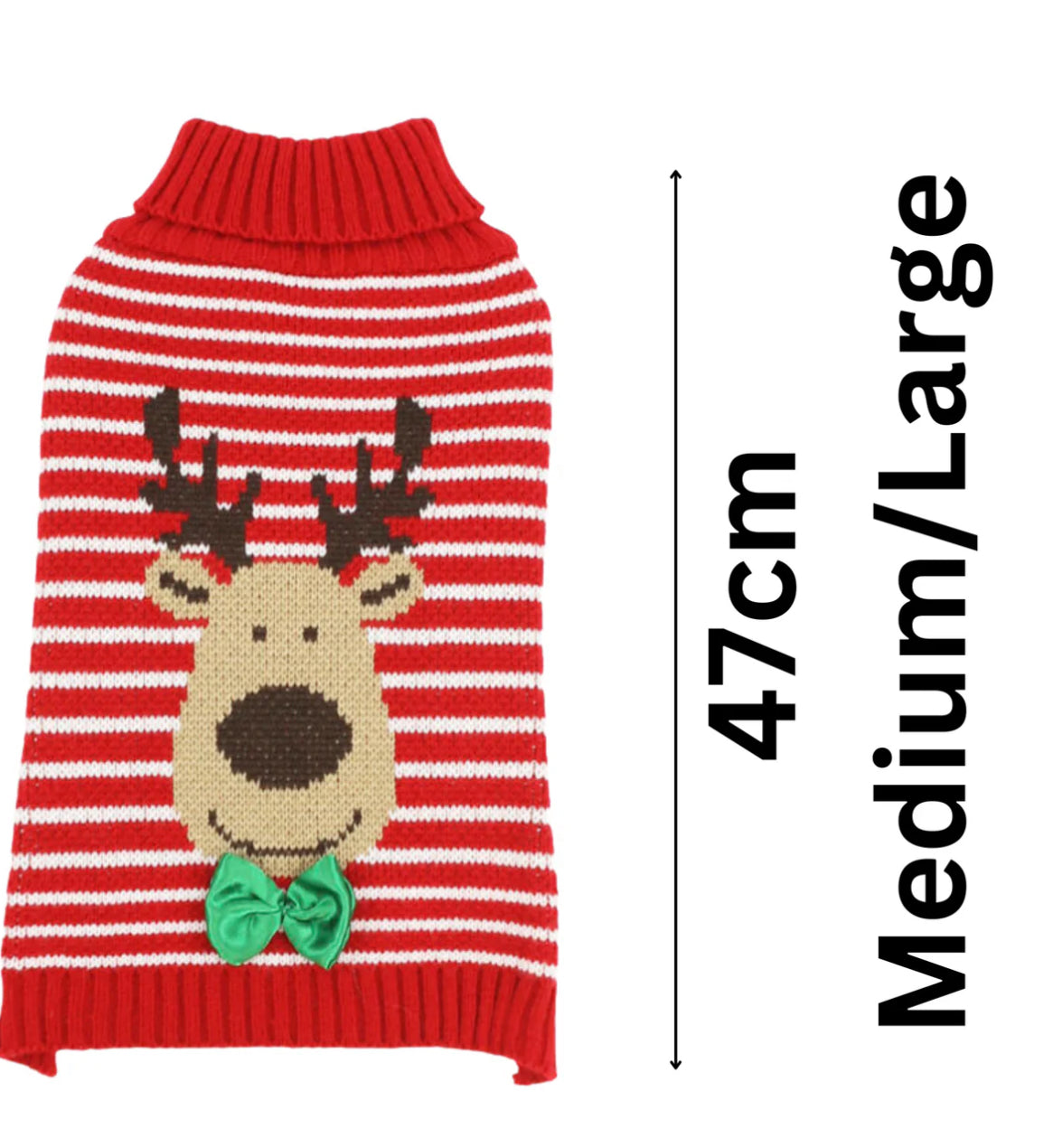 Happypet Red Strip Reindeer Jumper M/L