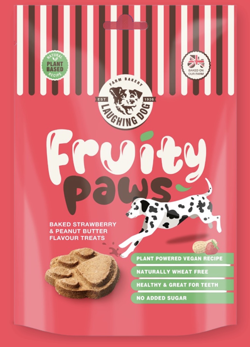 Fruity Paws Strawberry & Peanut Butter Paws