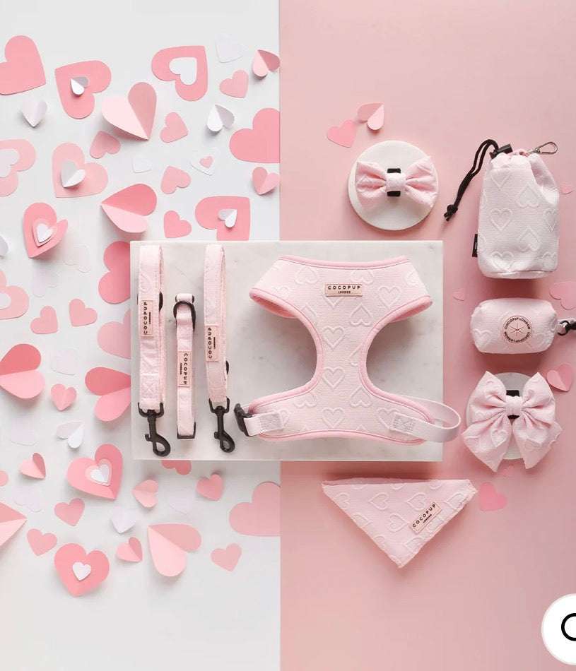 Cocopup Luxe Collar Baby Pink Heart