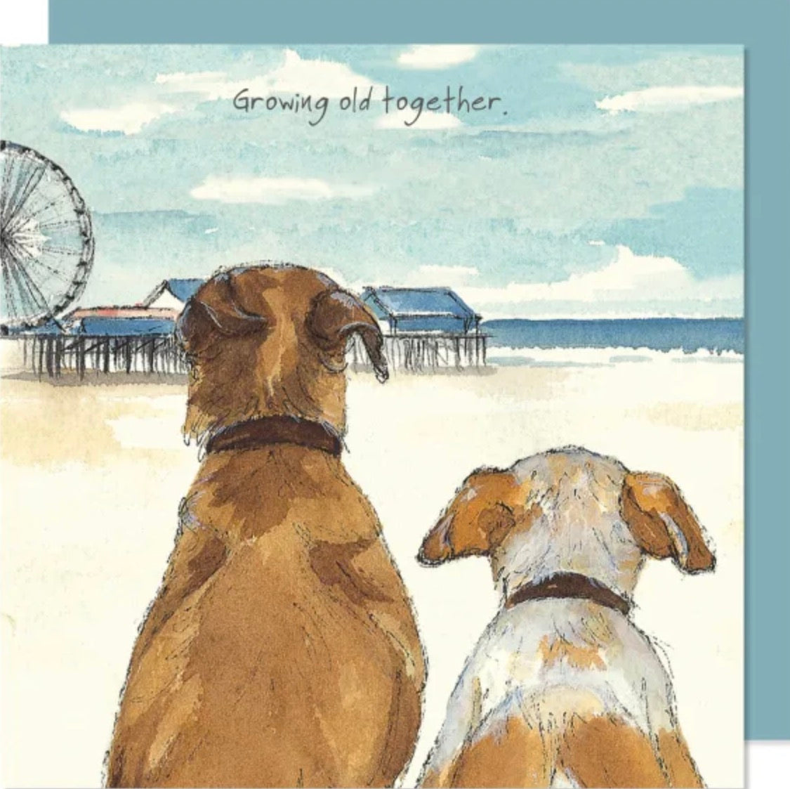 The Little Dog Laughed Battersea Rescue Dogs Growning Old Greeting Card