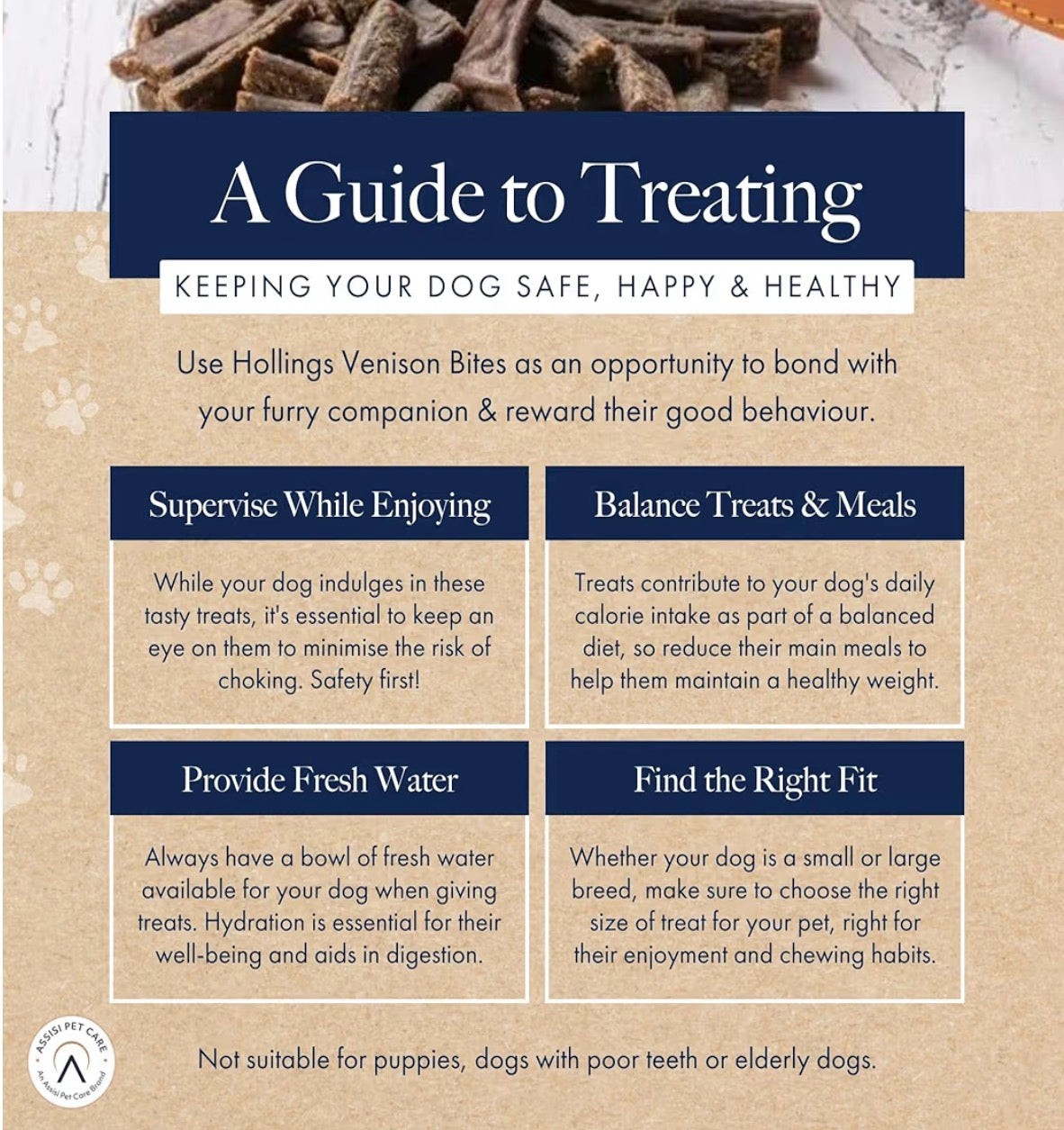 Hollings Dog Treats Training Venison Bites