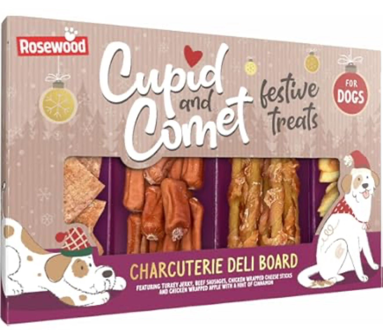 Cupid and Comet Festive Treats - Charcuterie Deli Board