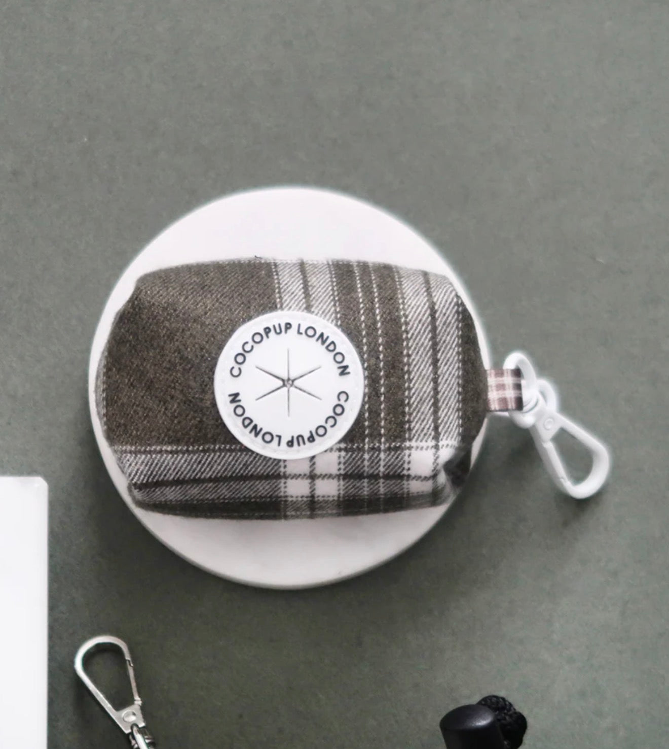 Cocopup London Olive Check Poop Bag