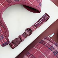 Cocopup London Collar - Mulberry Plaid
