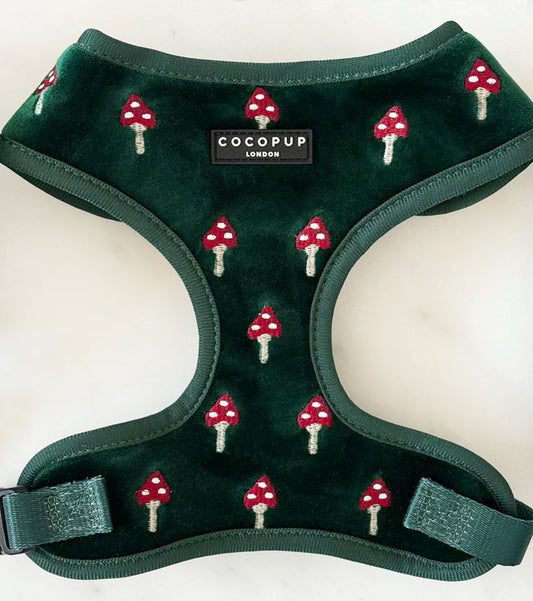 Cocopup London - Toadstool Trails Adjustable Neck Harness