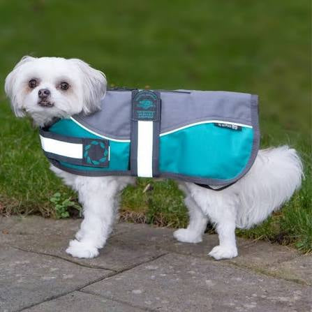 Animate Dog Coat Grey/Teal