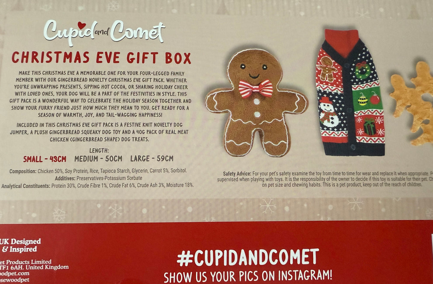Cupid and Comet Christmas Eve Gift Box