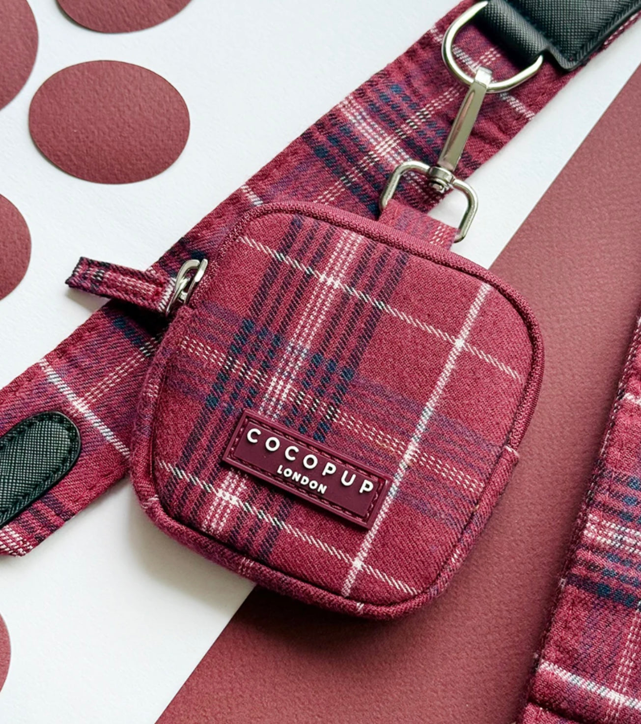 Cocopup London Treat Pouch Mulberry Plaid
