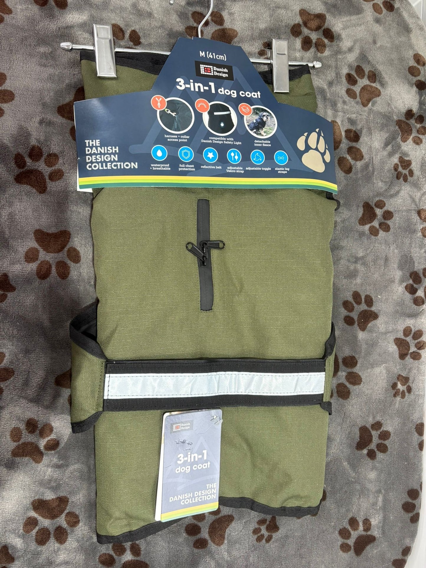 Danish Design 3 n 1 Dog Jacket Green