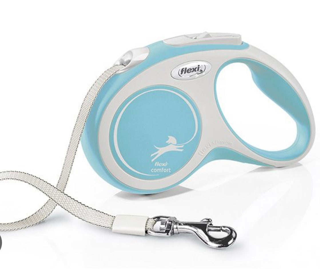 Flexi extendable Lead - comfort Small tape Blue