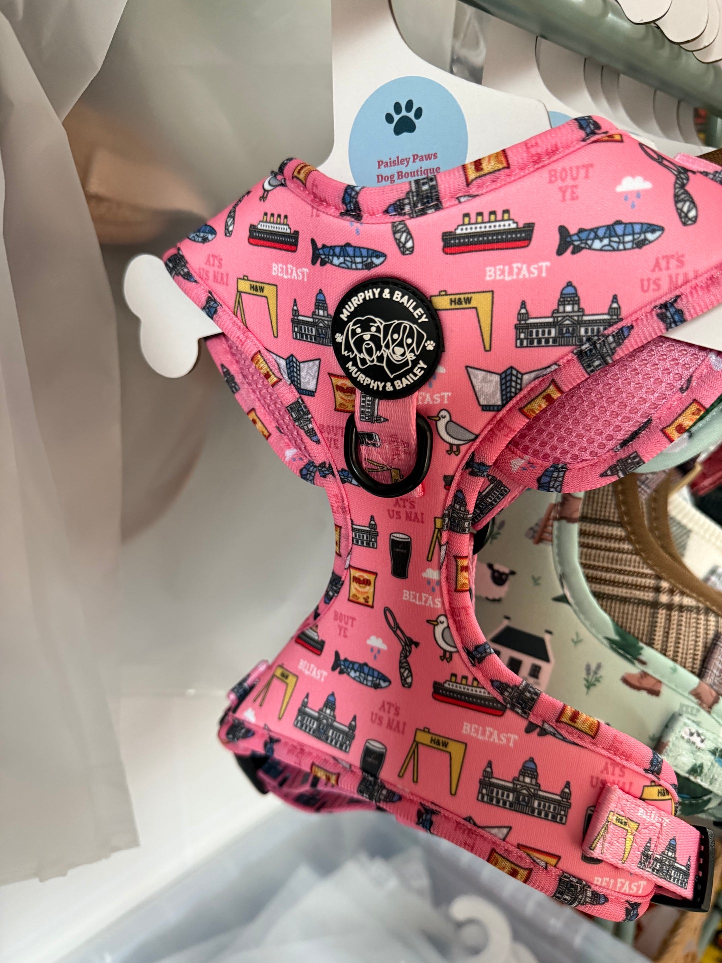 Murphy & Bailey Adjustable Harness - Mutts about Belfast Pink