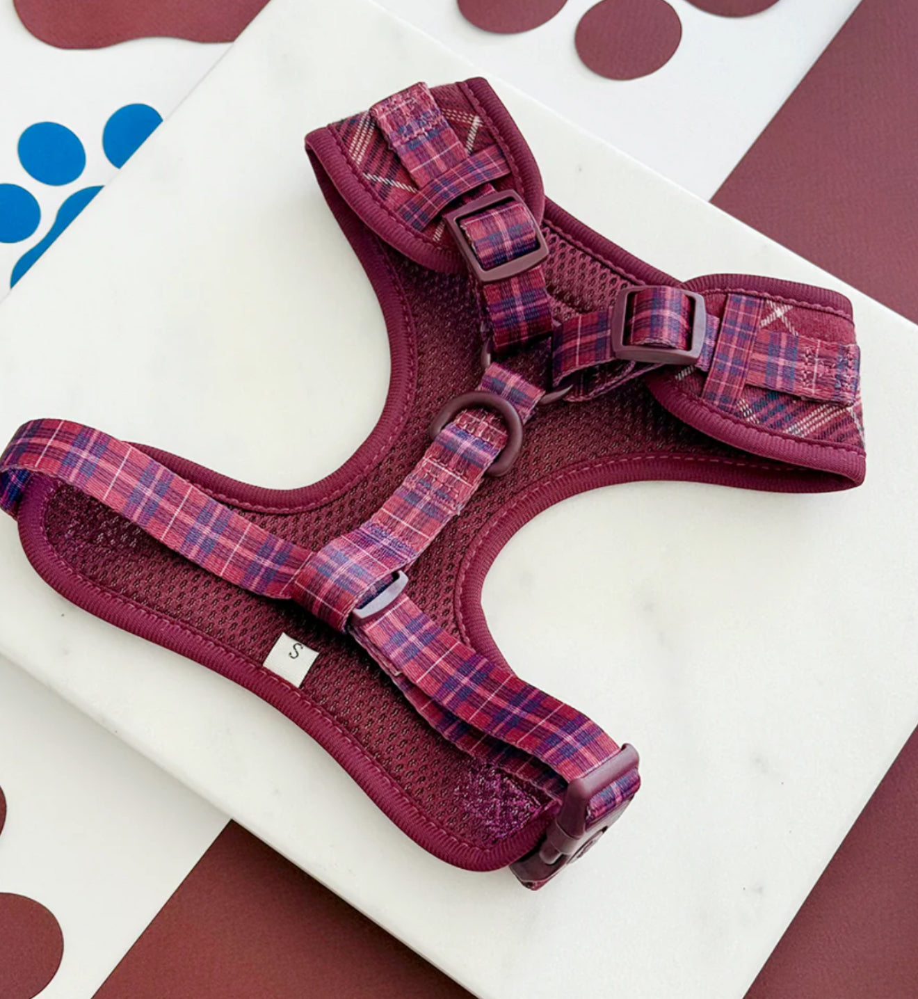Cocopup London Harness - Mulberry Plaid