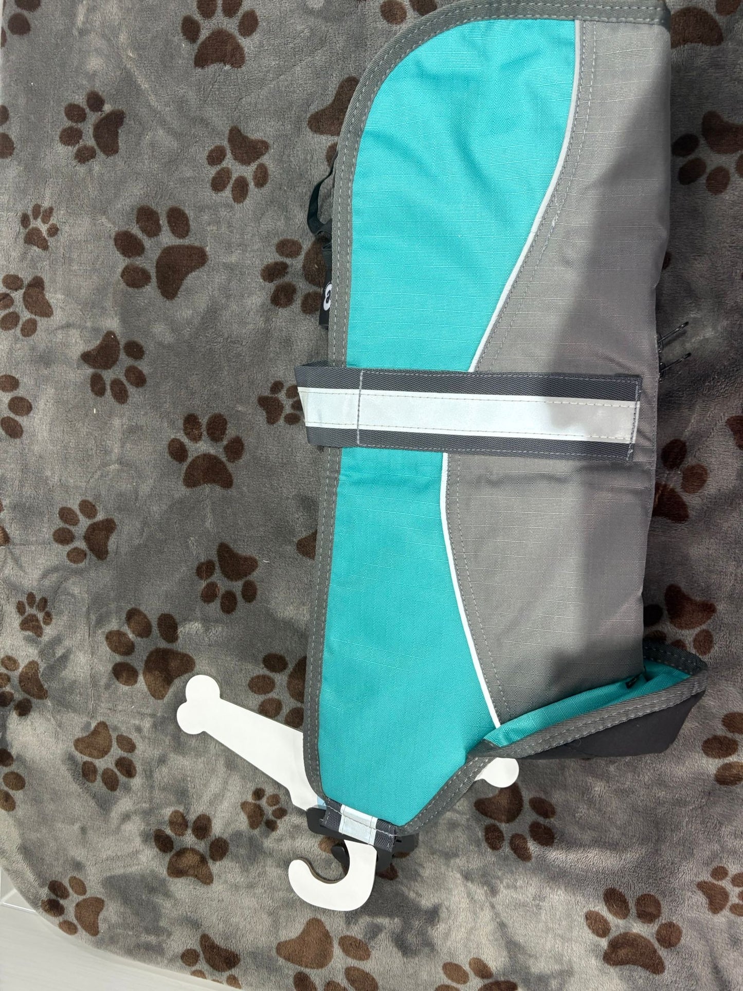 Animate Dog Coat Grey/Teal