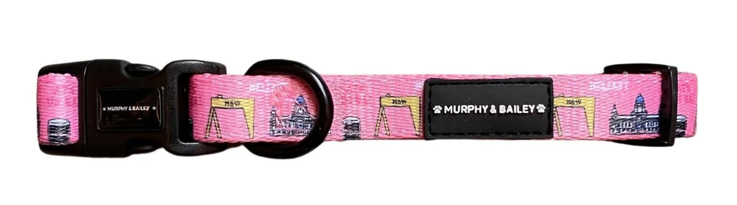 Murphy and Bailey Collar - Mutts about Belfast Pink