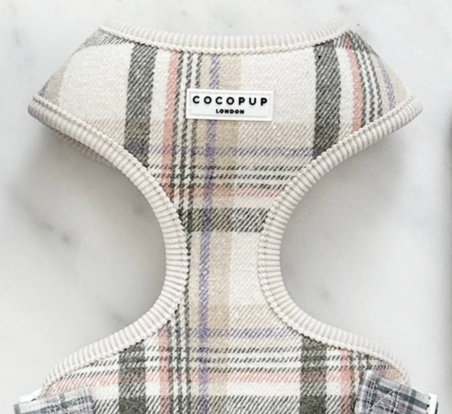 Cocopup London Adjustable Neck Harness - Oxford Plaid