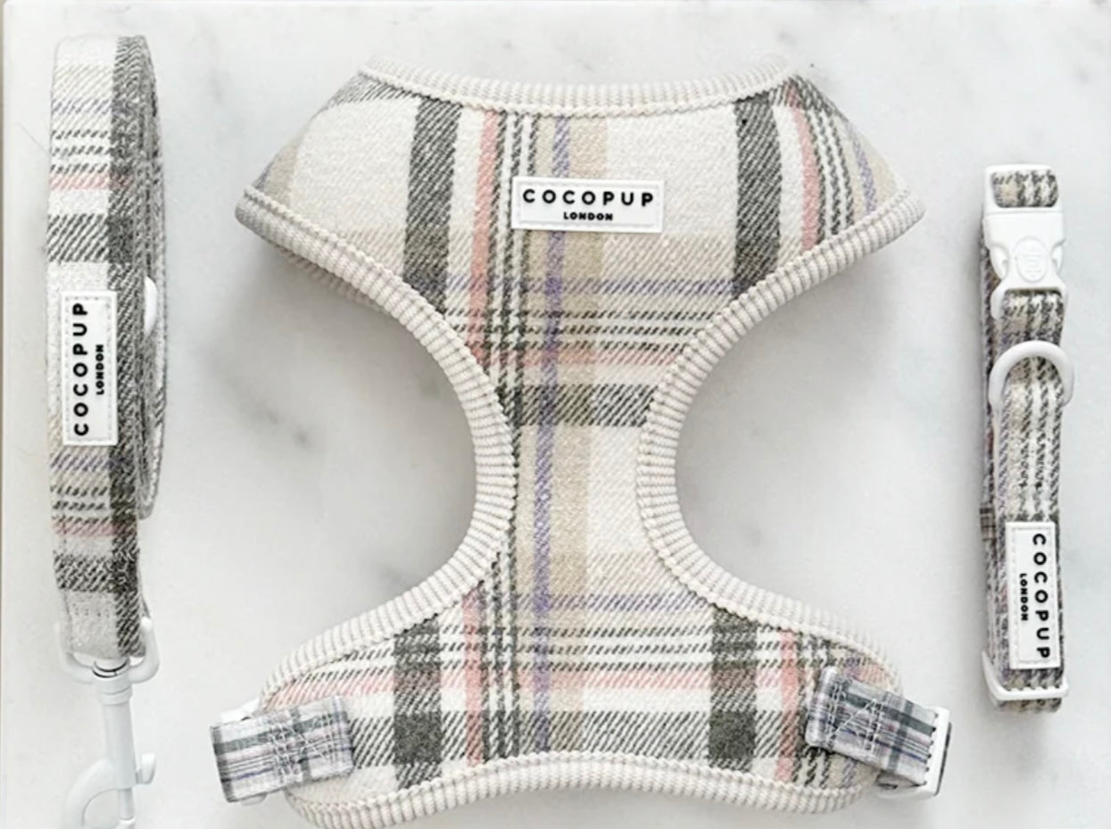 Cocopup London Adjustable Neck Harness - Oxford Plaid