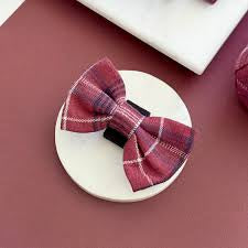 Cocopup London Bow Tie - Mulberry Plaid