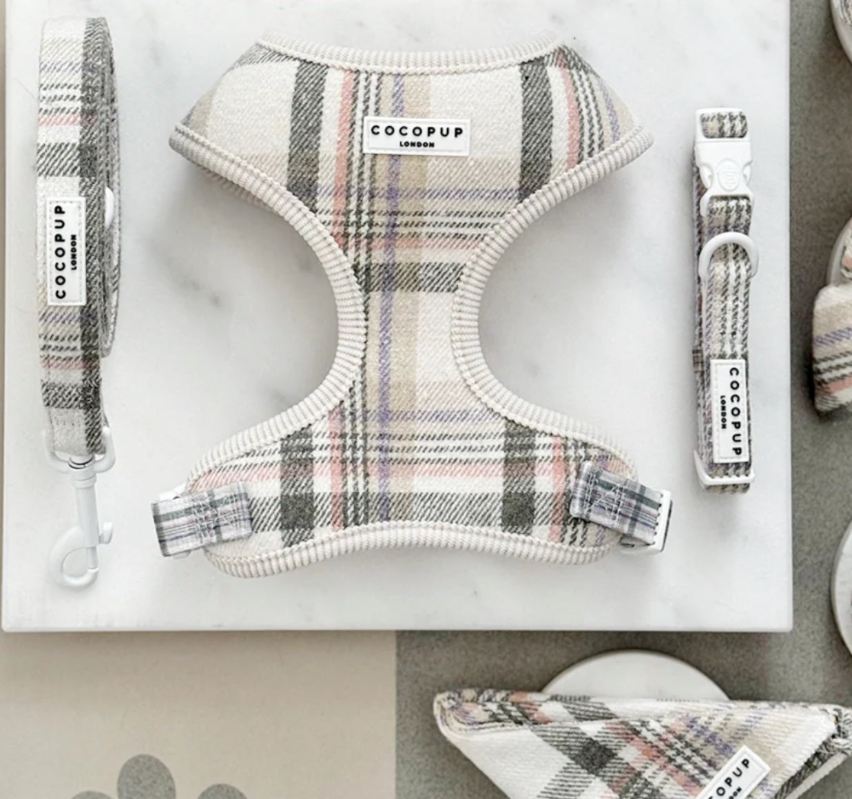 Cocopup London Oxford Plaid Lead
