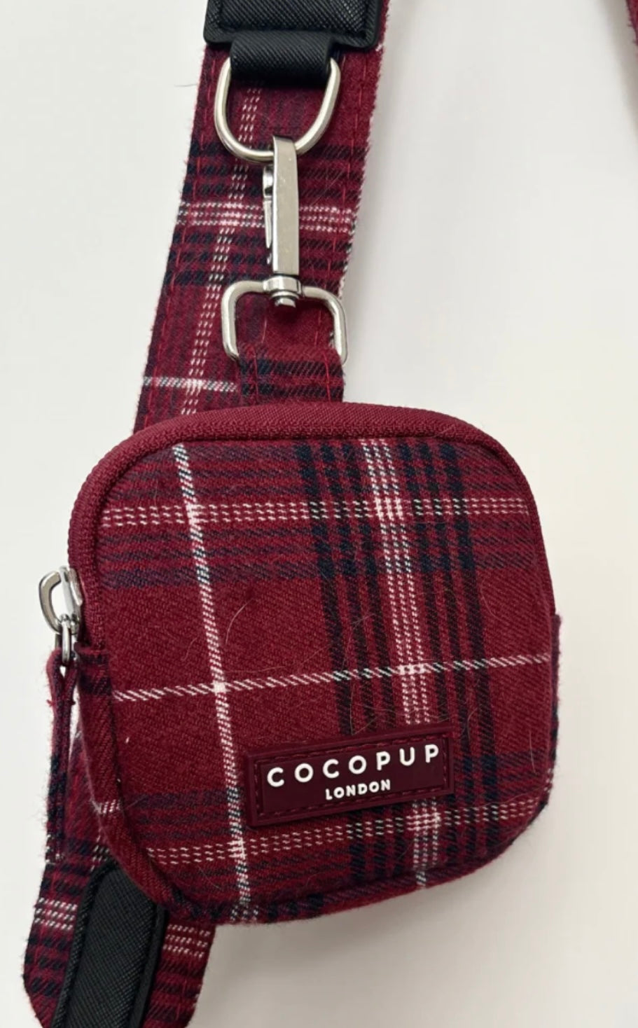 Cocopup London Treat Pouch Mulberry Plaid