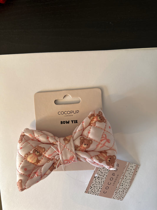 Cocopup London Quilted Thea Teddy Bow Tie