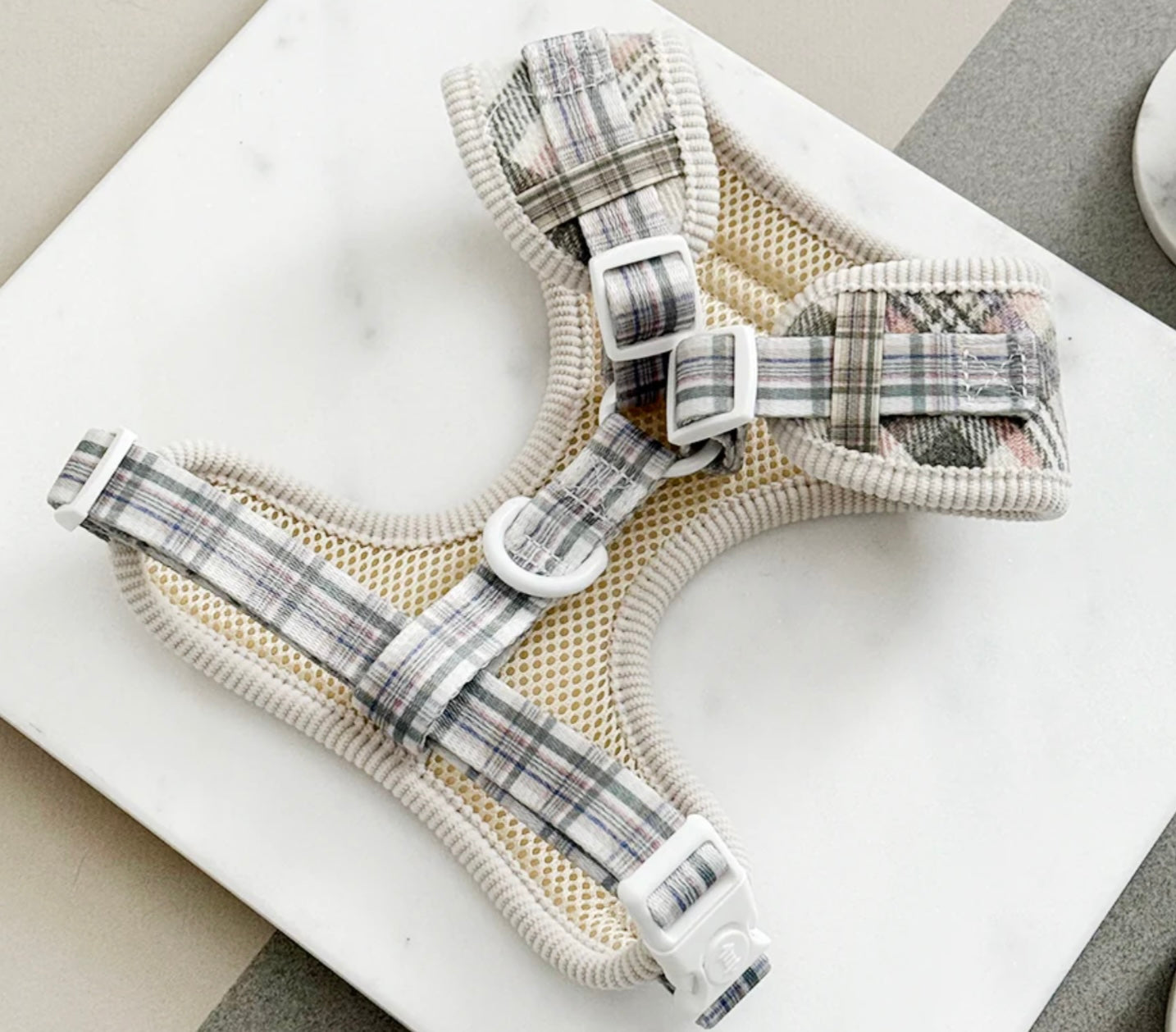 Cocopup London Adjustable Neck Harness - Oxford Plaid