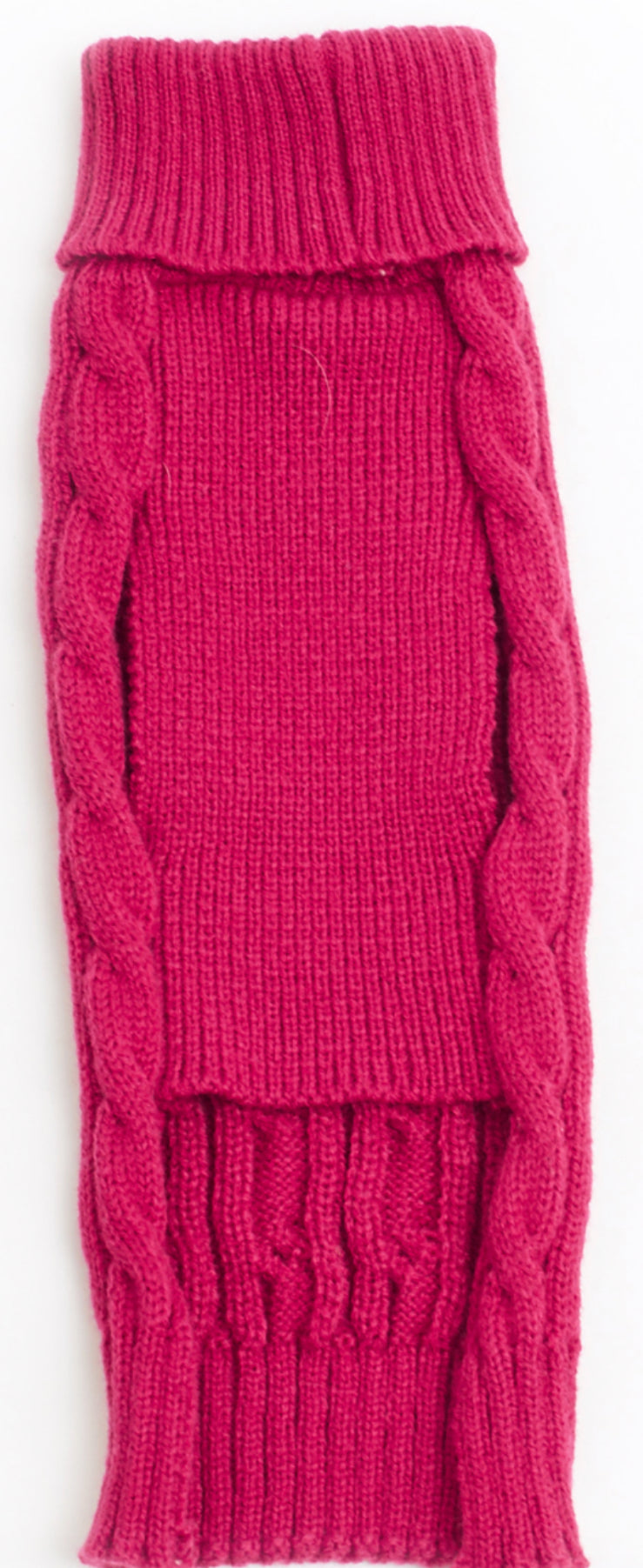 Pet London Cable Knit Wine Jumper