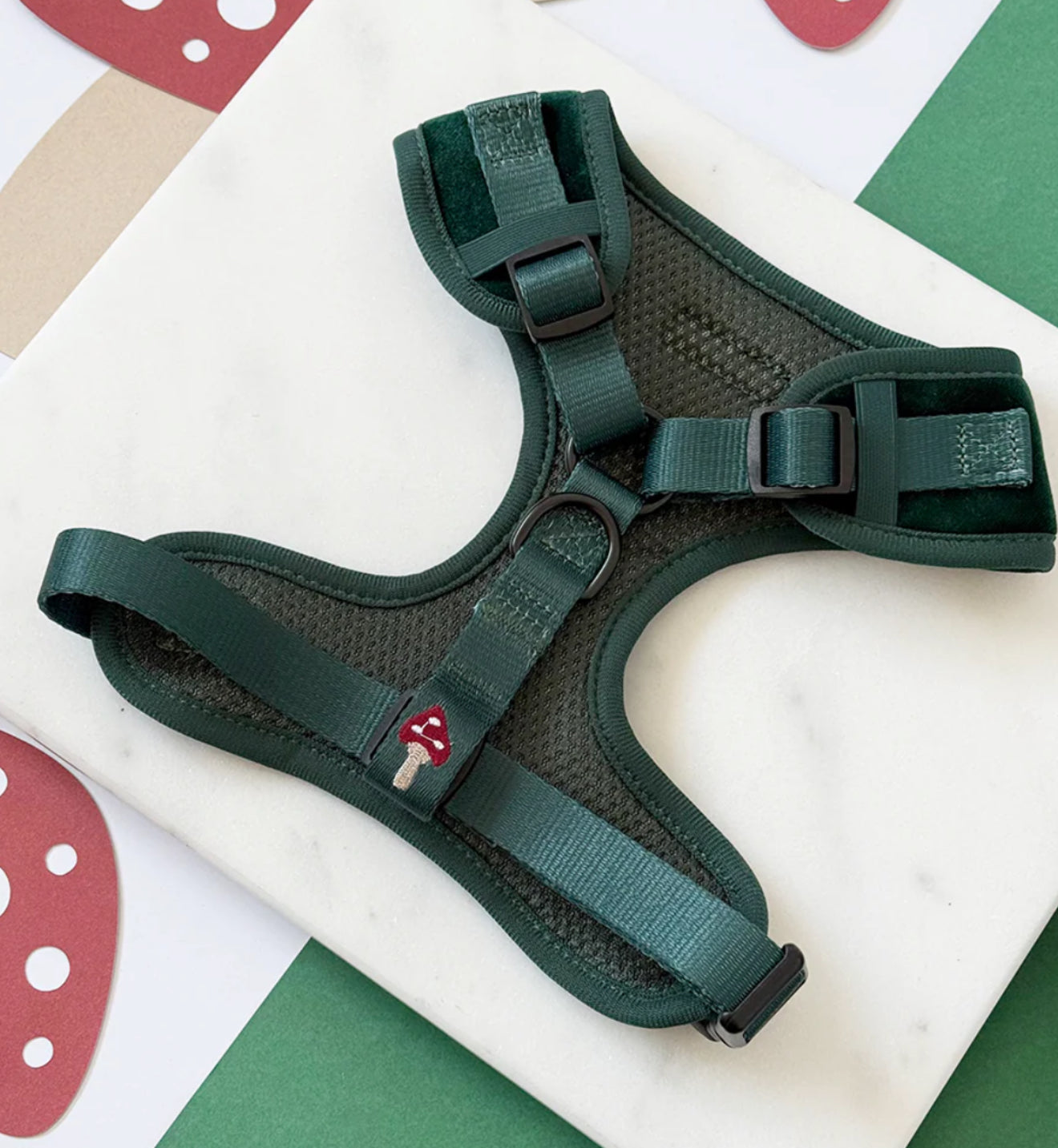 Cocopup London - Toadstool Trails Adjustable Neck Harness