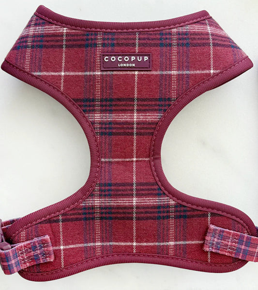 Cocopup London Harness - Mulberry Plaid