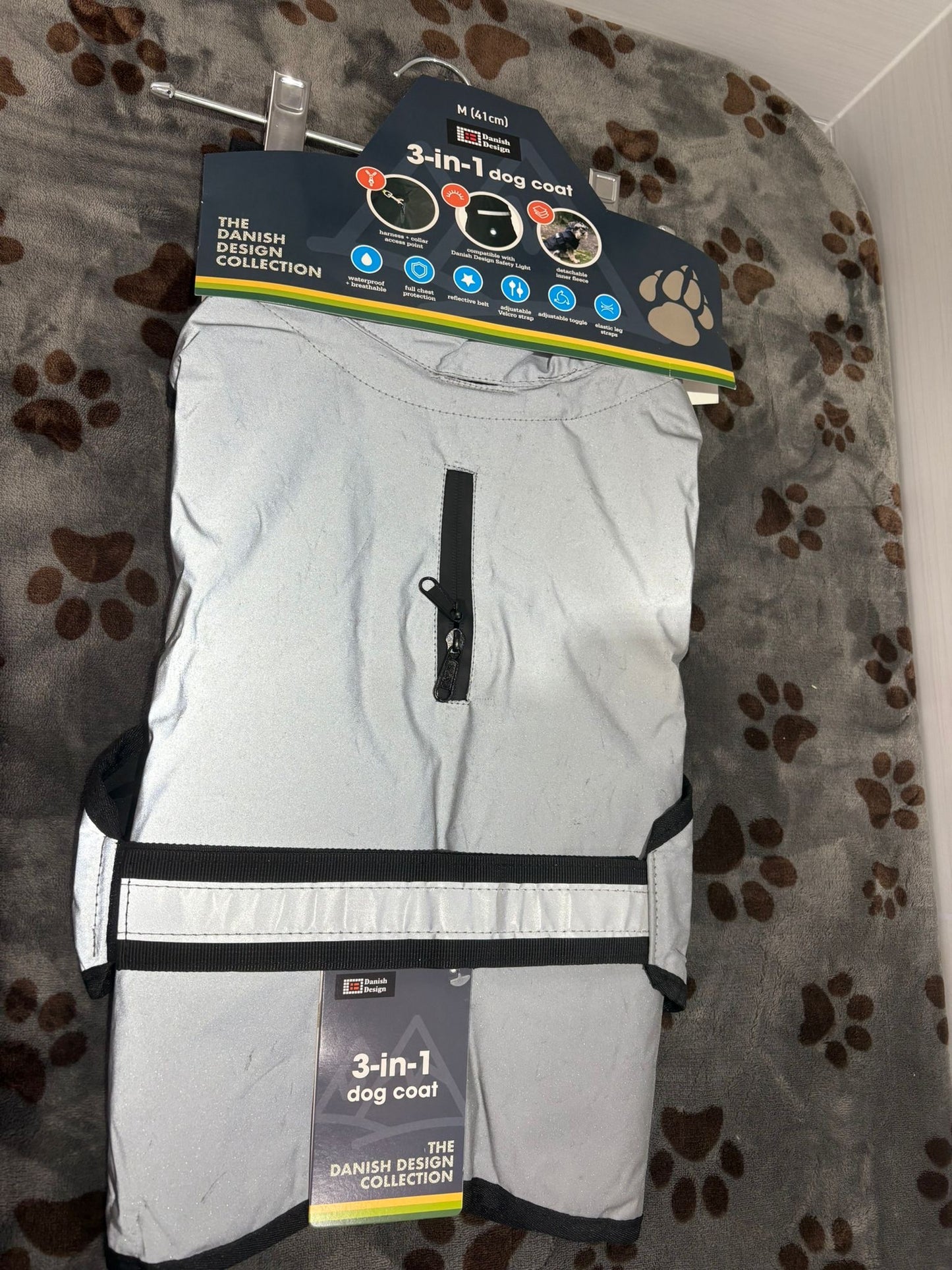 Danish Design 3 n 1 Dog Jacket Silver