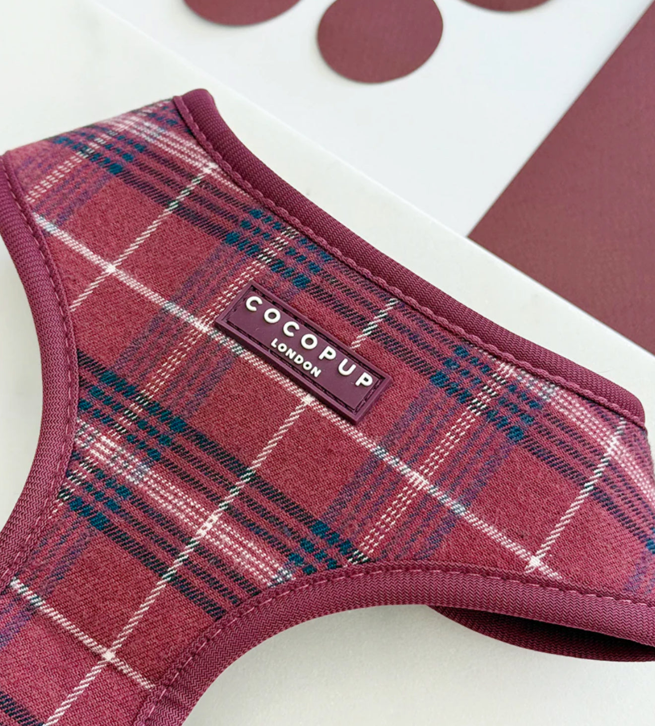 Cocopup London Harness - Mulberry Plaid