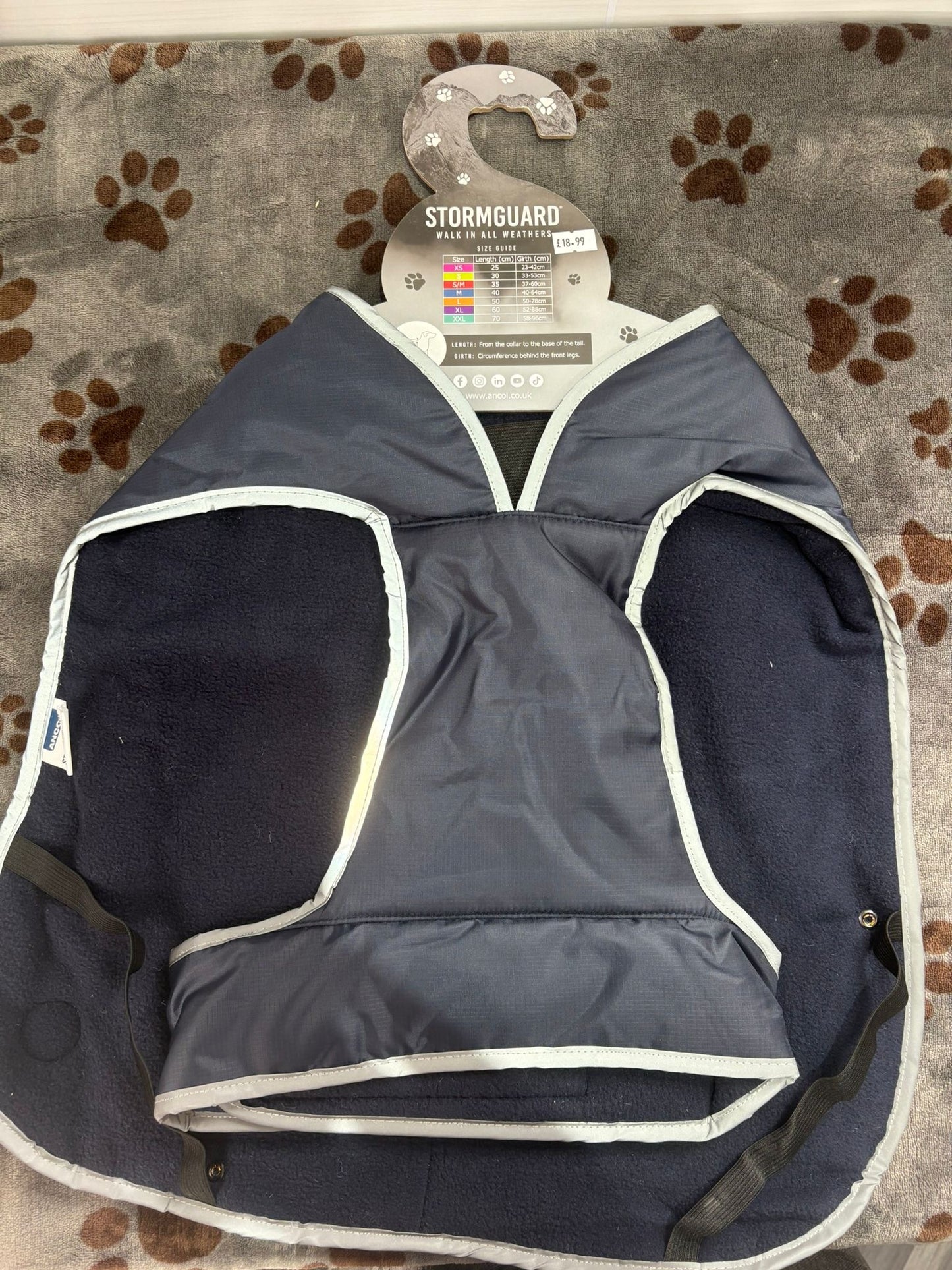 Ancol Stormguard Dog Jacket Blue