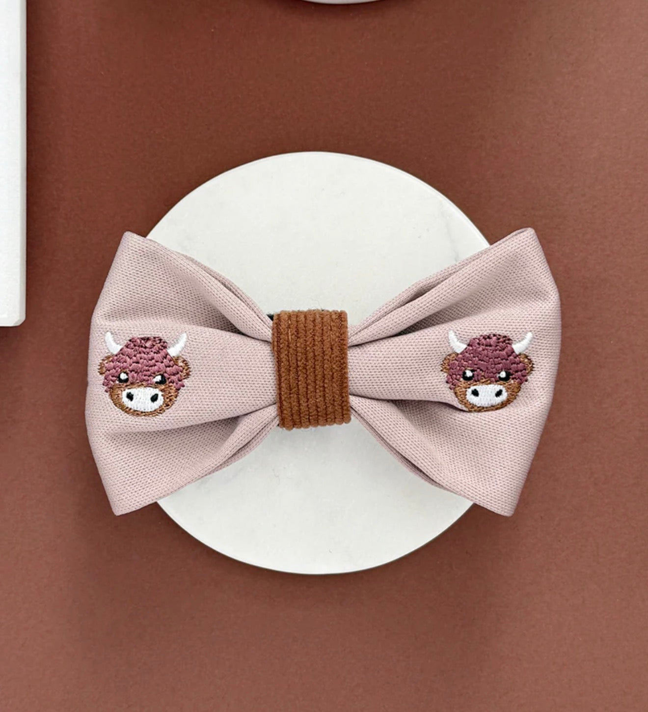 Cocopup Harold the Highland Cow Bow Tie