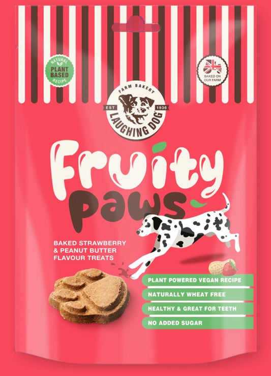 Fruity Paws Strawberry & Peanut Butter Paws