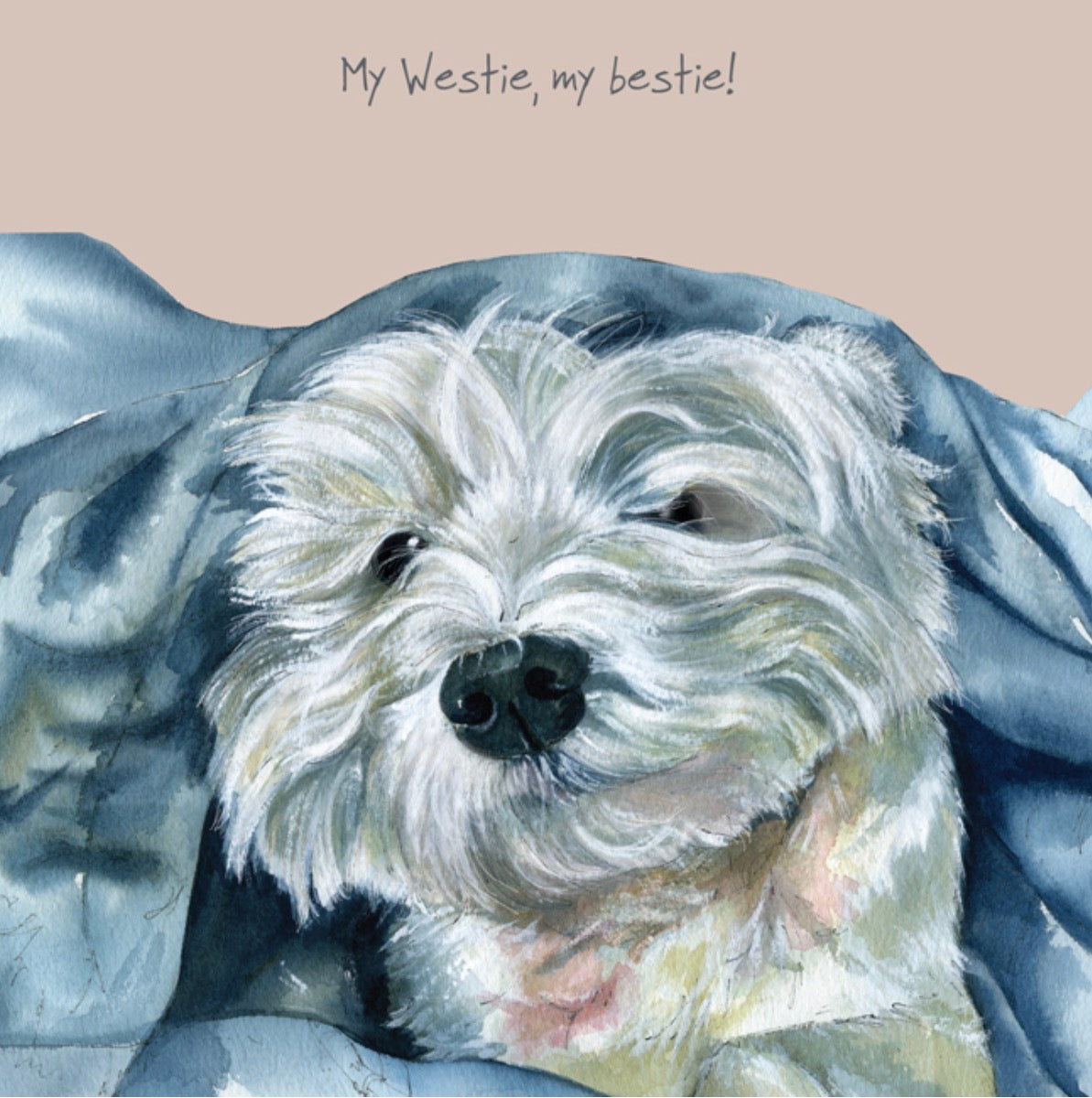 The Little Dog Laughed West Highland Terrier Greeting Card | Anna Danielle